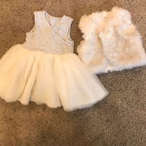 Old navy Tutu dress and H&M vest